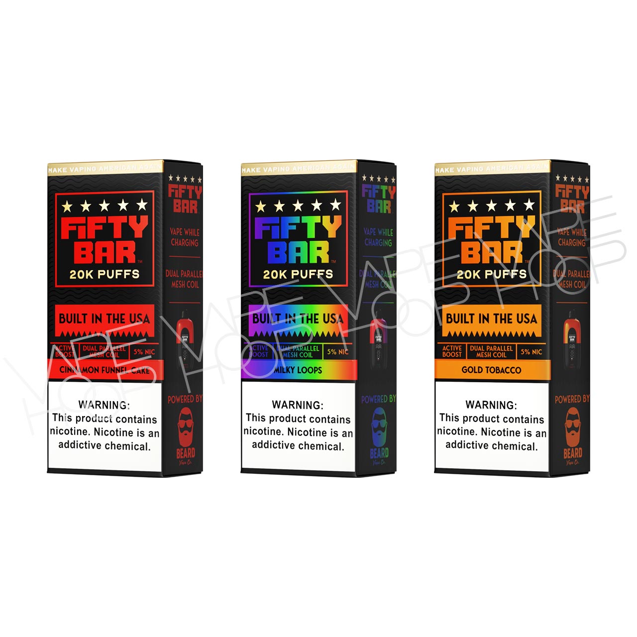 Fifty Bar 20K Vape Disposable | Fifty Bar 20000 puffs | Build in USA